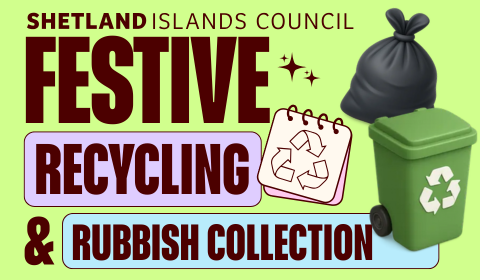 Festive Recycling rubbish collection 2025