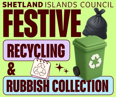 Festive Recycling rubbish collection 2025